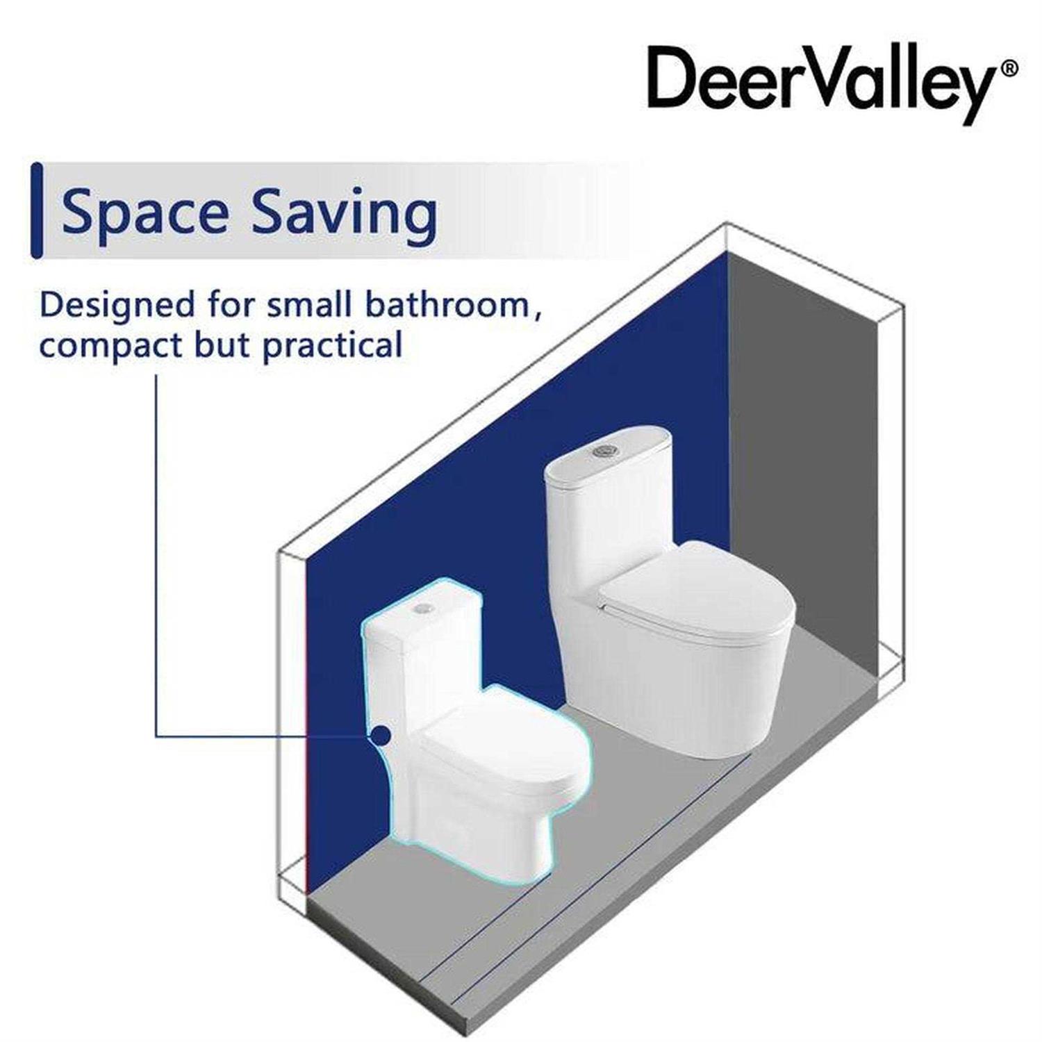 DeerValley DV-1F52812 Liberty Dual-Flush Elongated One-Piece Toilet - Shop Hardware Tools Online Store