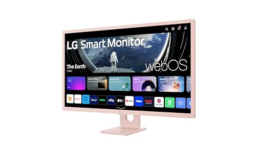 LG 27SR50F-W Smart Monitor 27-Inch FHD (1920x1080) IPS Display, webOS 23, HDR 10, x2 Built-in Speakers, AirPlay 2, Screen Share, Bluetooth, ThinQ App