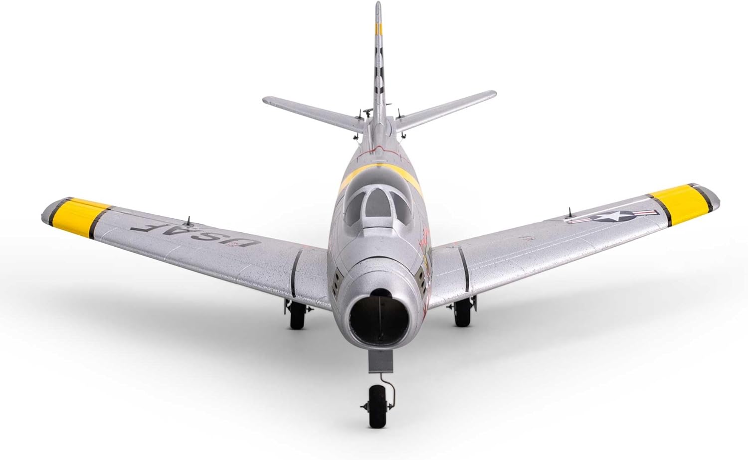 E-flite RC Airplane UMX F-86 Sabre 30mm EDF BNF Basic Transmitter Battery and Charger Not Included EFLU7050