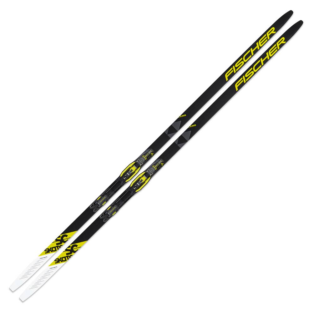 Fischer SC Skate IFP Skis with Turnamic Bindings Black/Yellow 186 cm - Megean