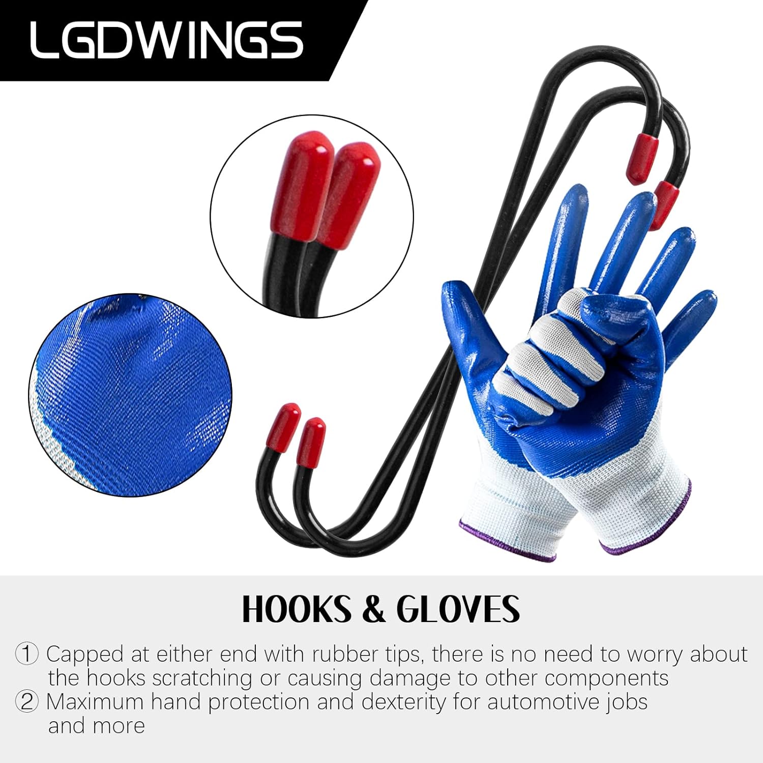 LGDWINGS 26PCS Heavy Duty Disc Brake Piston Caliper Compressor Rewind Tool Set Wind Back Tool Kit for Brake Pad Replacement Reset, Fits Most American