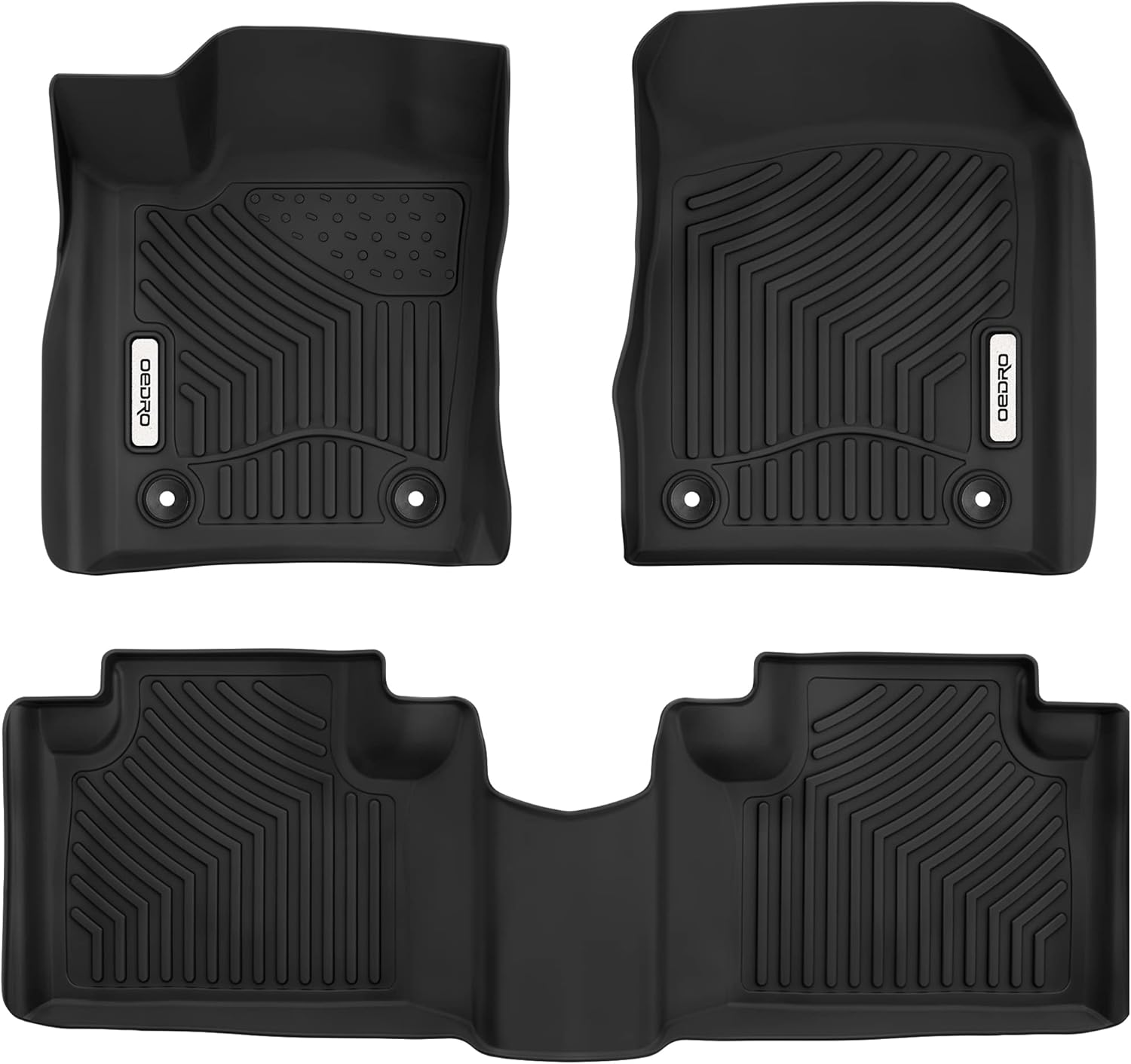 OEDRO Rear Cargo Mats Liner Compatible for 2011-2021 Jeep Grand Cherokee, Black All Weather Floor Trunk Mats Cargo Liner