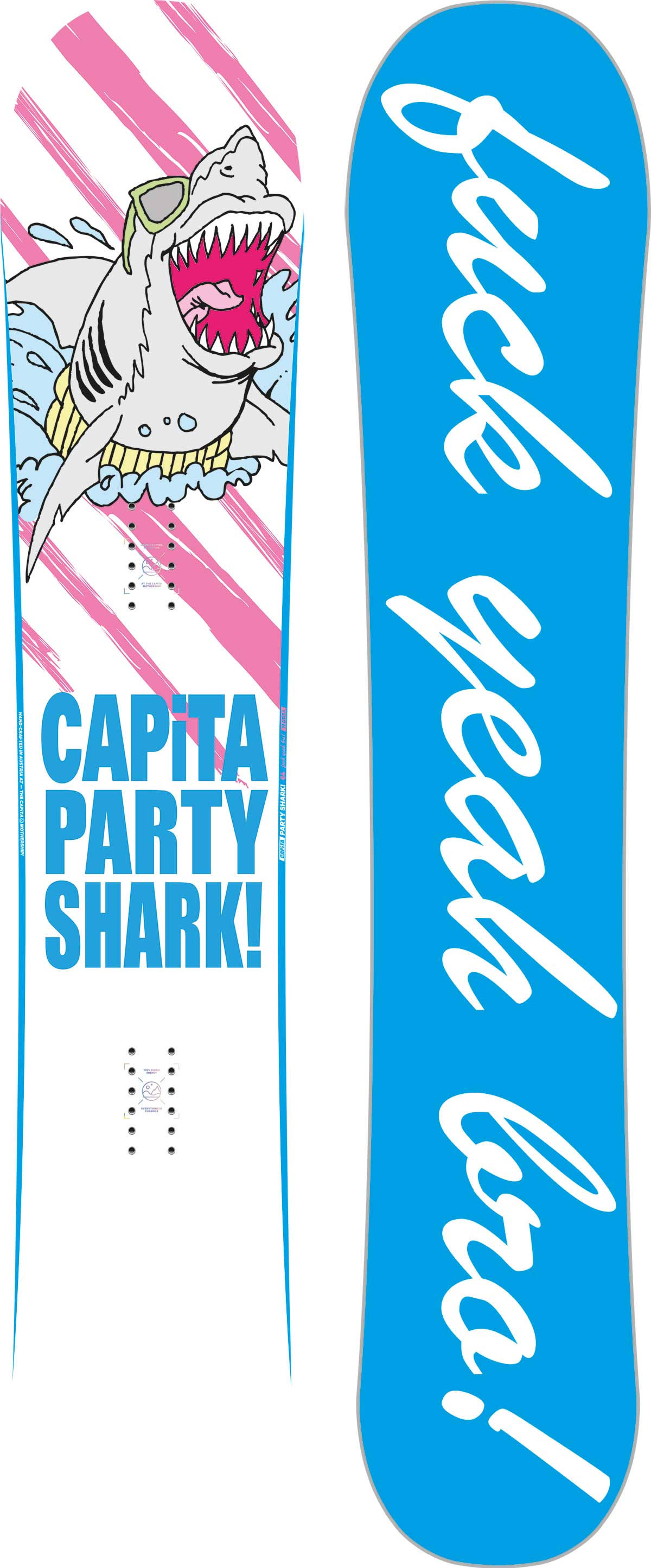 Capita Men’s Party Shark LTD Snowboard 2020-2021 - Wht Pnk - 164