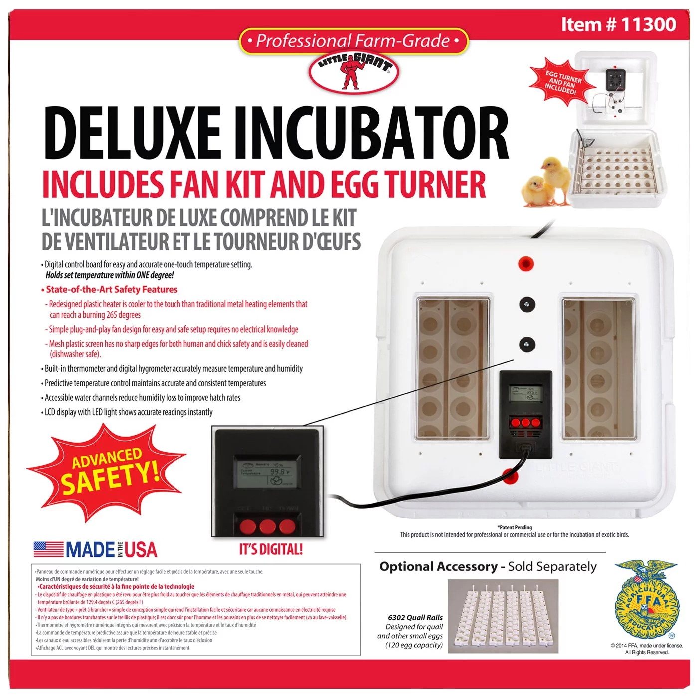 Miller Manufacturing 1213941 Deluxe Circulated Air Incubator with Egg Turner