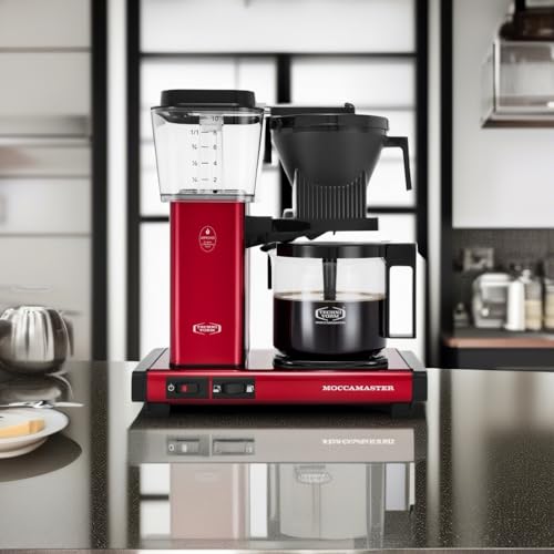 Technivorm Moccamaster 53941 KBGV Select 10-Cup Coffee Maker, Polished Silver, 40 ounce, 1.25l