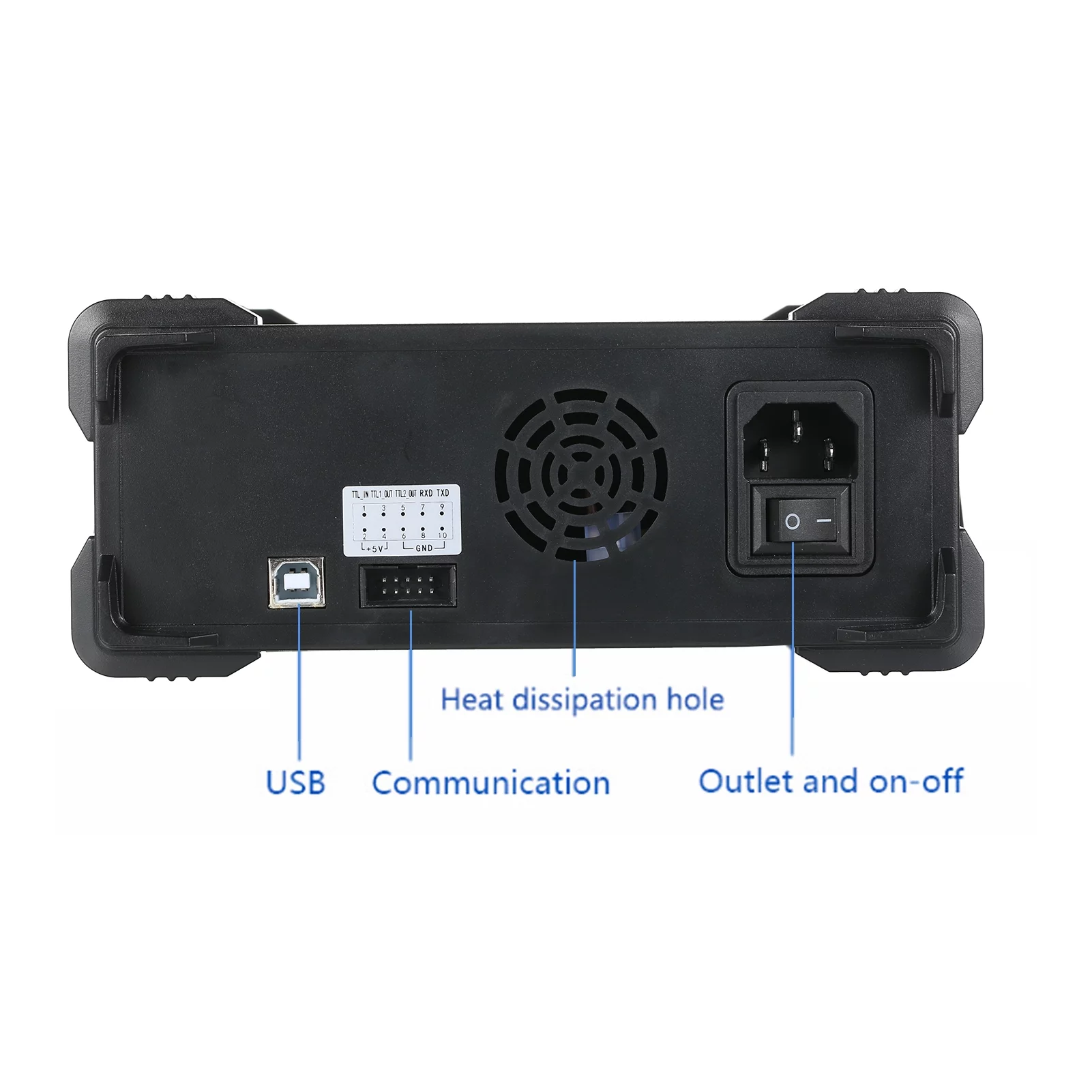 Portable Dual channel Function Arbitrary Waveform Generator, 200MSa/S Sampling Rate, 8k Storage Depth, 2.4 inch TFT LCD, Oscilloscope