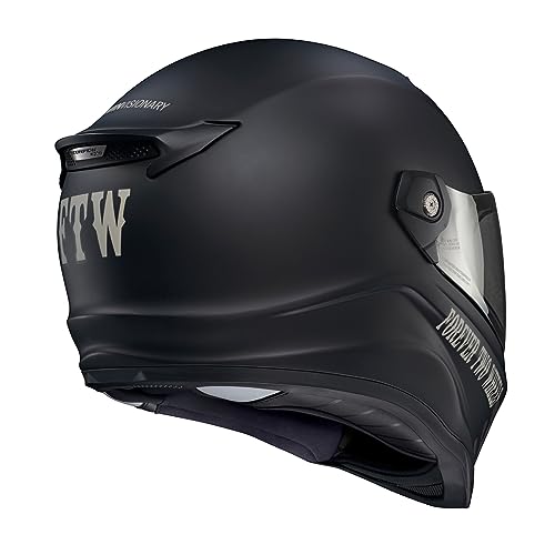 ScorpionEXO Covert FX Full Face Adult Motorcycle Helmet Street Fighter Style with Bluetooth Ready Speaker Pockets DOT ECE 22.06 Approved Unisex