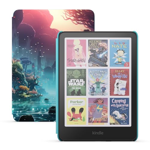 Amazon Kindle Colorsoft Kids (16 GB) &ndash; First Kindle for kids in color, with cover - Fantasy River