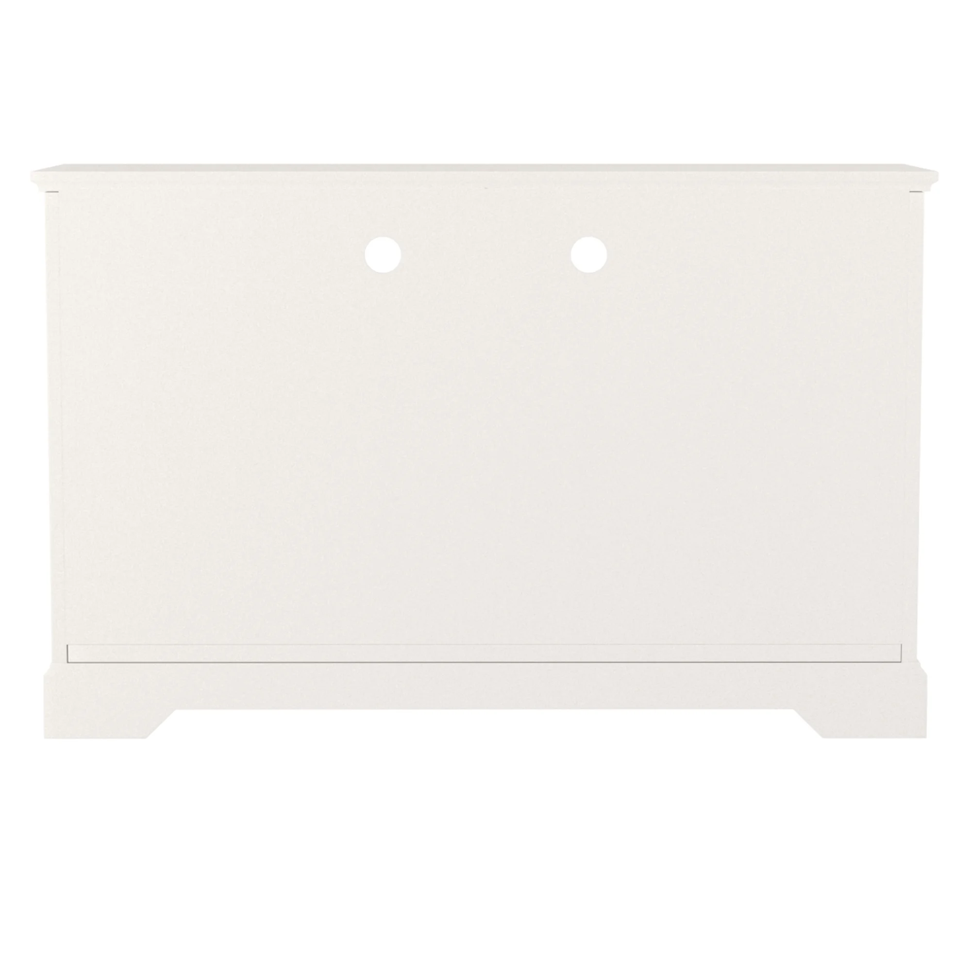 Walker Edison Highboy-Style Wood Media Storage TV Stand Console for TVs up to 55", White