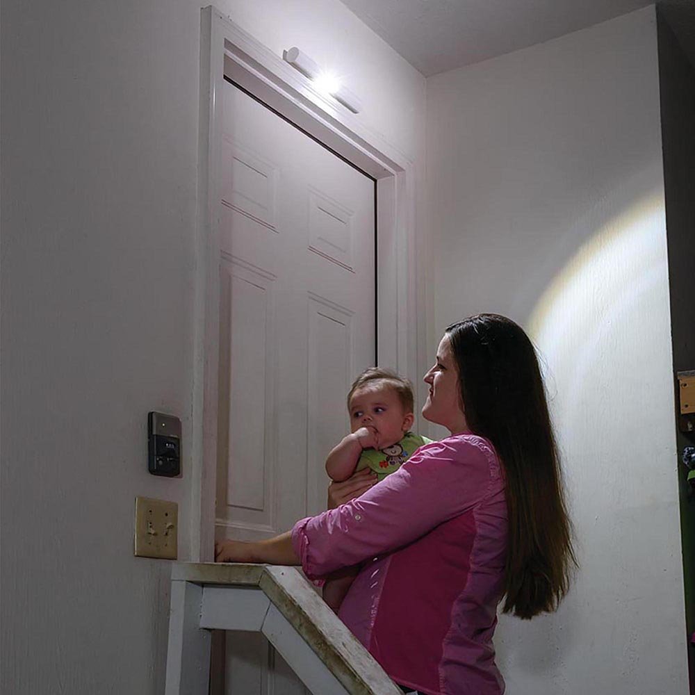 Beams MB970 100 Lumen LED Wireless Battery Powered Motion Sensing Indoor/Outdoor Slim Safety Light, 1-Pack, White