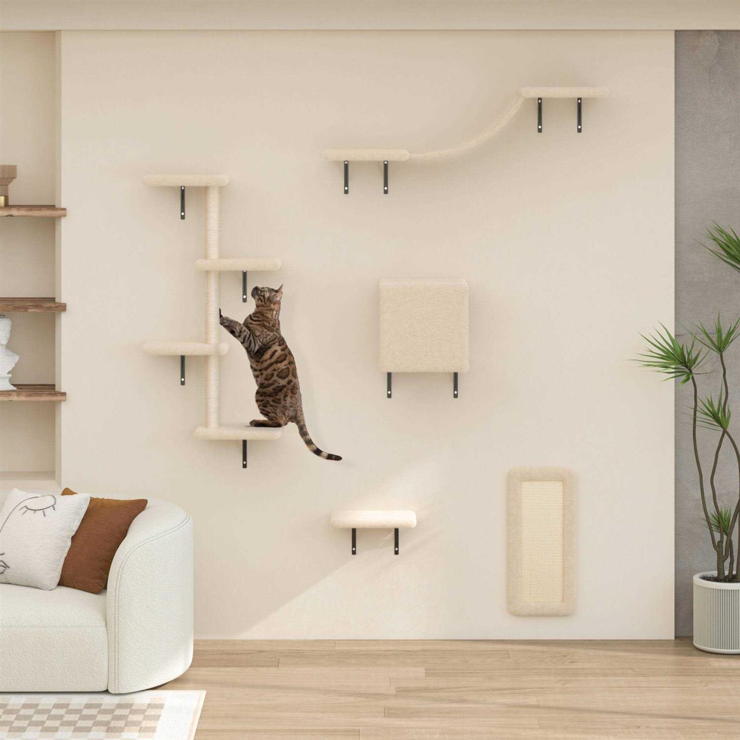 Coziwow Wall Mounted Shelves Set Cat Tree - Pet Supplies online store