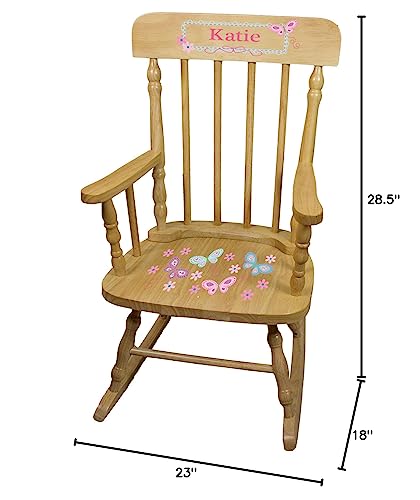 Personalized Natural Childrens Rocking Chair (Transportation)