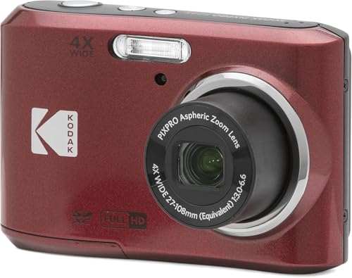 Kodak PIXPRO FZ45 Friendly Zoom 16MP Full HD Digital Camera, Bundle with 32GB Memory Card and Camera Bag, Flexible Tripod, and Card Reader (White)