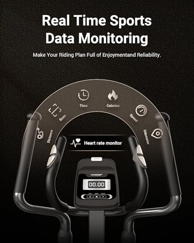 HARISON Elliptical Machine for Home 350 LBS Capacity, Magnetic Elliptical Exercise Machine with 16-Level Resistance Control