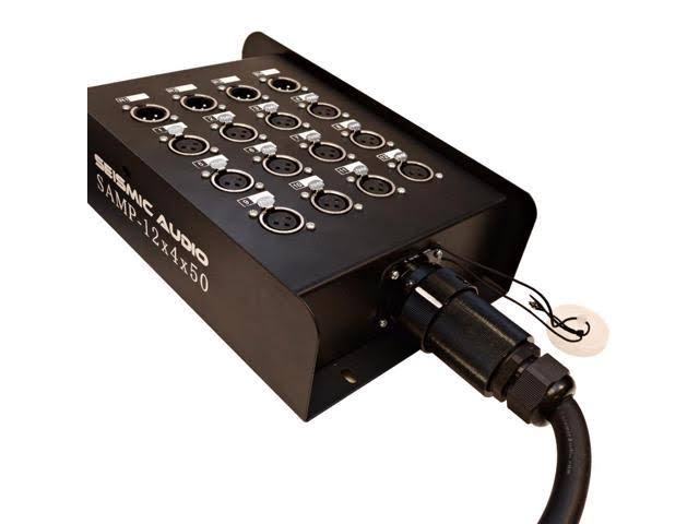 Seismic Audio 12 Channel, 50 Foot XLR Snake Cable with Multipin Easy Disconnect Trunk Pa/dj - SAMP-12x4x50