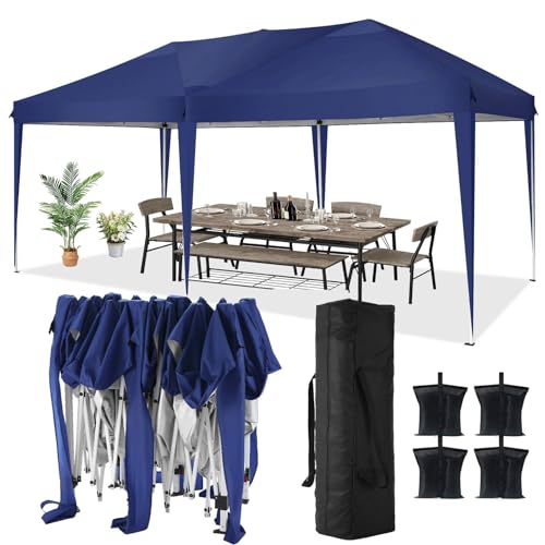 COBIZI Canopy 10x20 Pop Up Canopy Tent with 6 Sidewalls Party Tents for Parties Weddings Backyard Waterproof Canopy Outdoor Commercial Canopy Event