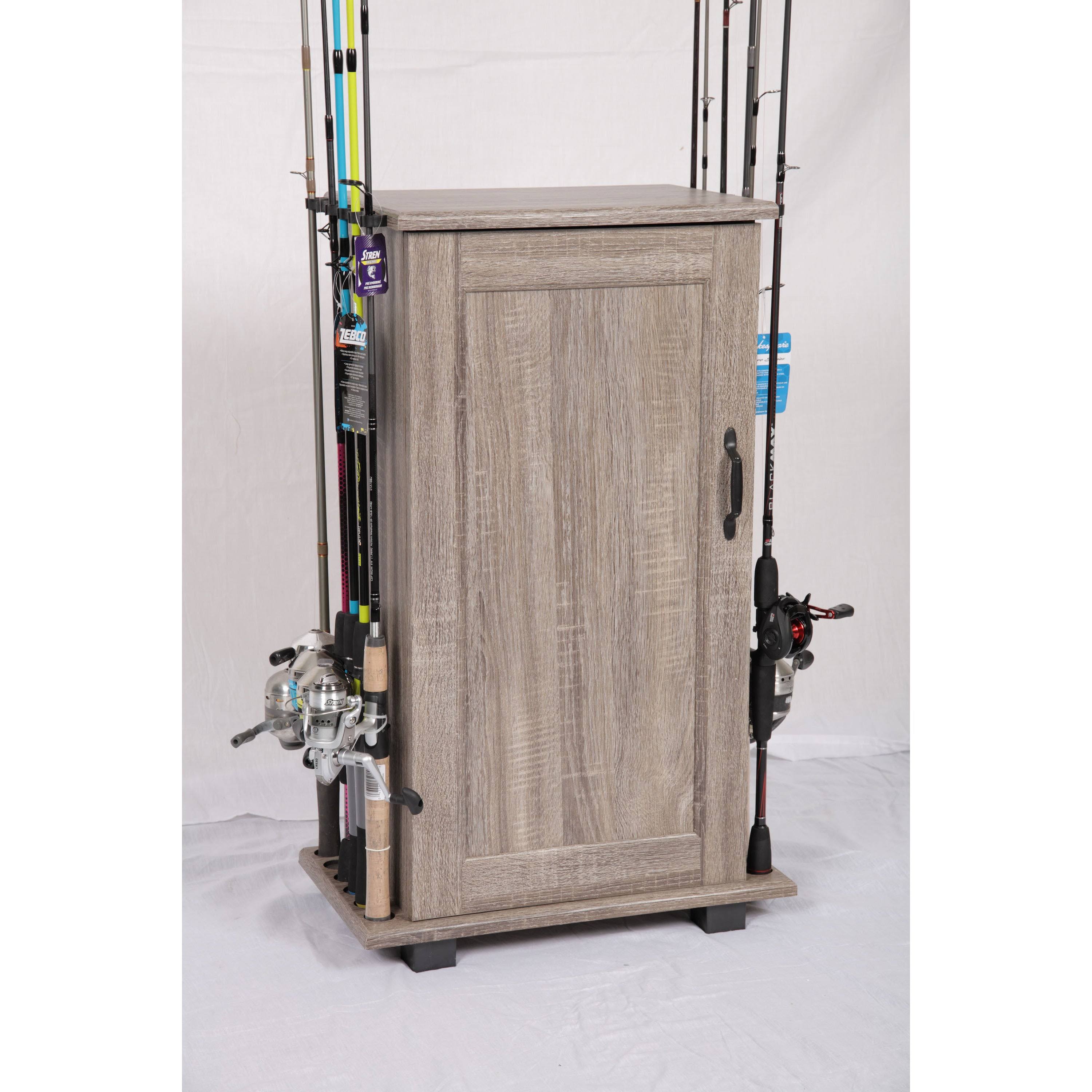 Tuff Stor American Furniture Classics Fishing Storage and Organization Cabinet, Grey