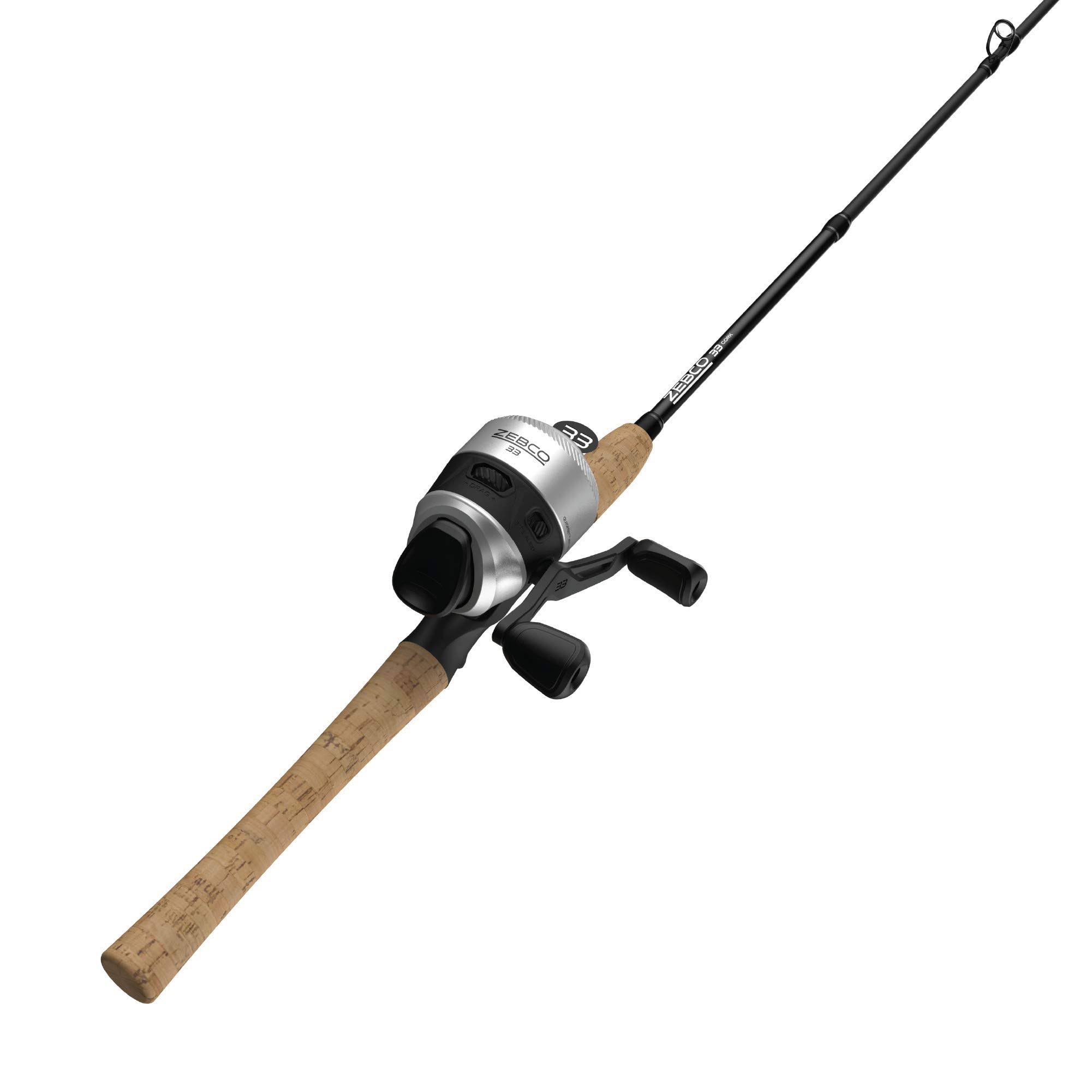 Zebco 33 Cork Comp 662M SC Combo 10lb Cajun Line