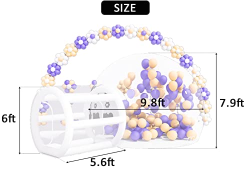 10FT Bubble House Inflatable Bubble Tent 100% PVC Tent Bubble House with Blower for Party Wedding, Clear Dome Balloon Garden Tent