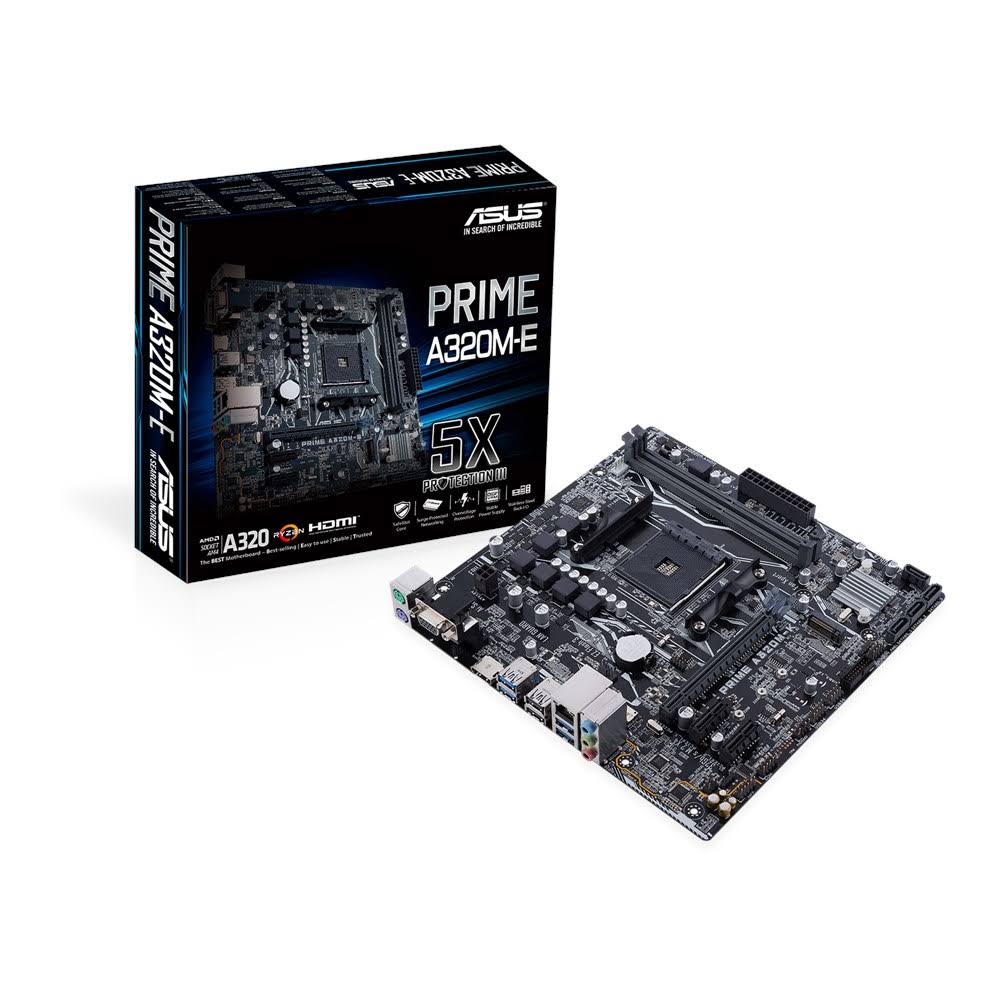 Asus Prime A320M-E AMD A320 Socket AM4 Micro ATX Motherboard