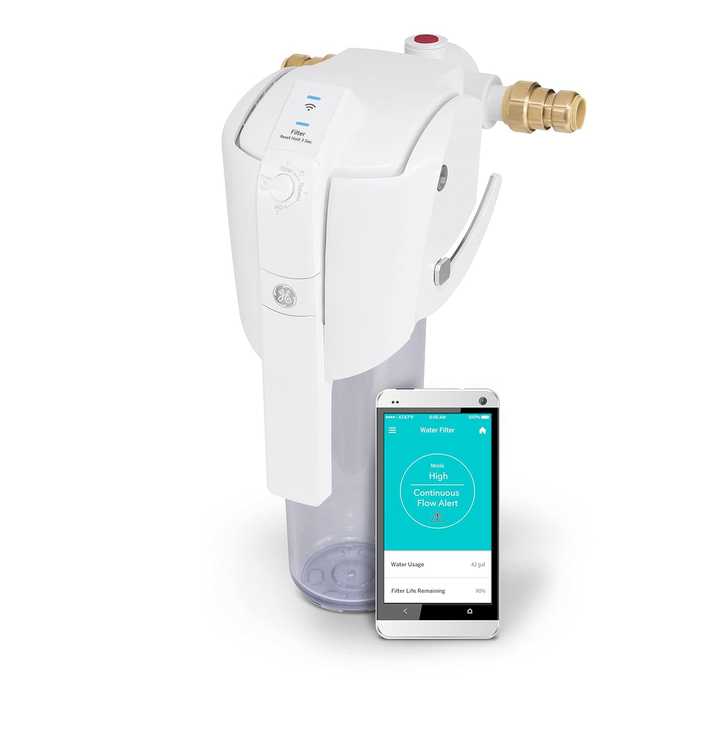 GE Smart Home Water Filter System | Premium Water Filtration System Reduces Lead