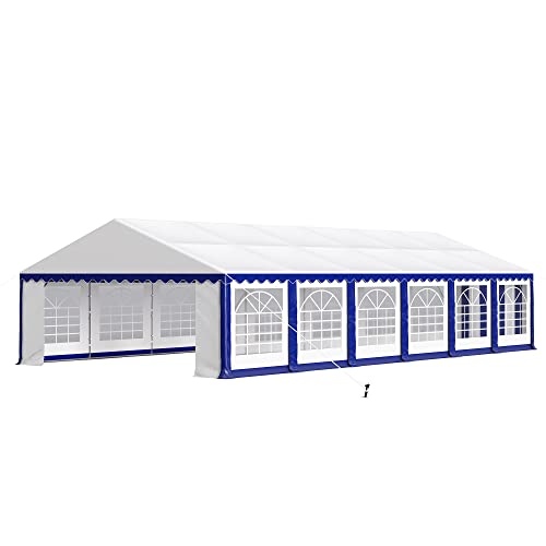 PHI VILLA 20'x16' Outdoor Heavy Duty Party Tent Large Commercial Canopy Wedding Event Shelter with Removable Sidewalls & 3 Storage Bags for Patio