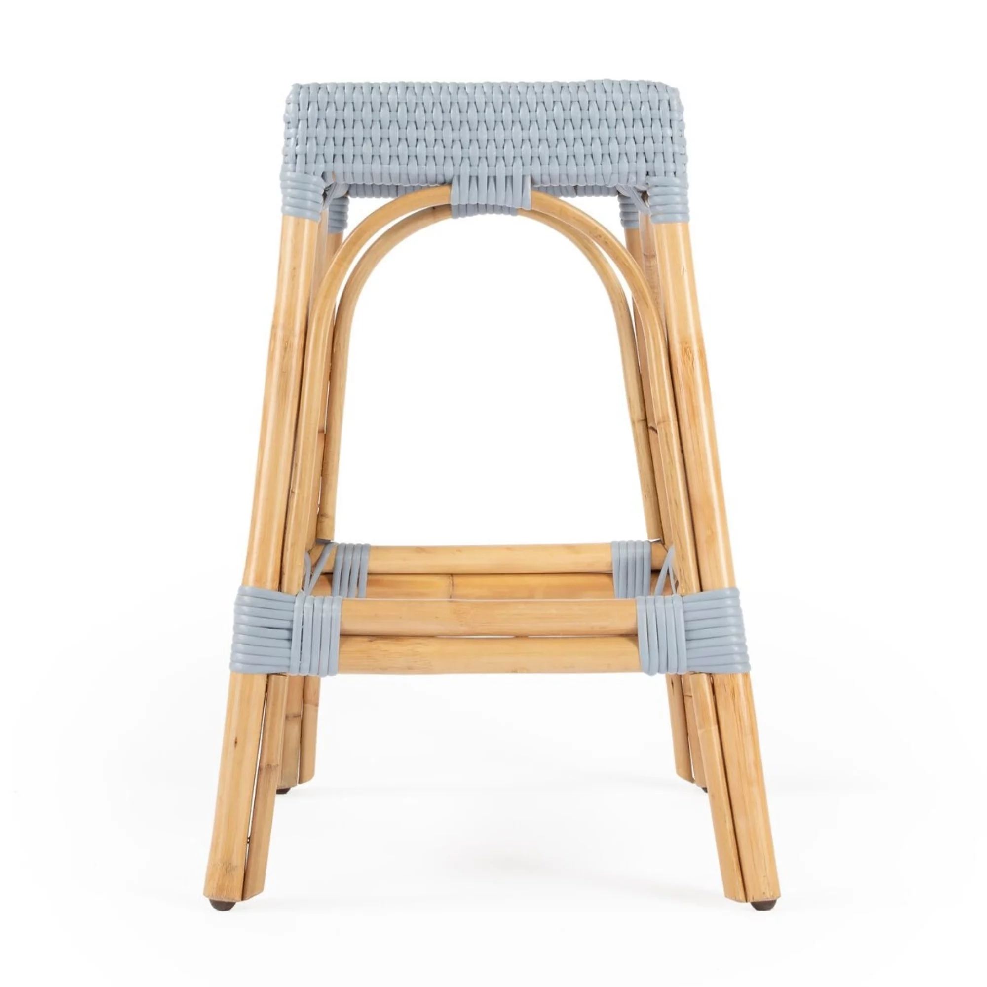 Butler Specialty Company Robias Rattan 24.5" Counter Stool - Baby Blue