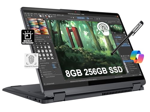 Lenovo IdeaPad Flex 5i 2-in-1 Laptop (14" FHD+ Touchscreen, Intel Core i3-1215U, 8GB RAM, 256GB SSD) Convertible, Fingerprint, FHD Webcam