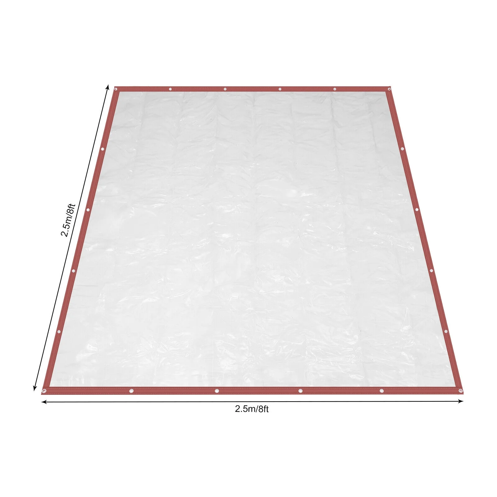 Water/Sun-proof Commercial Brown PVC Clear Awning Canopy Patio Roll Up Enclosure