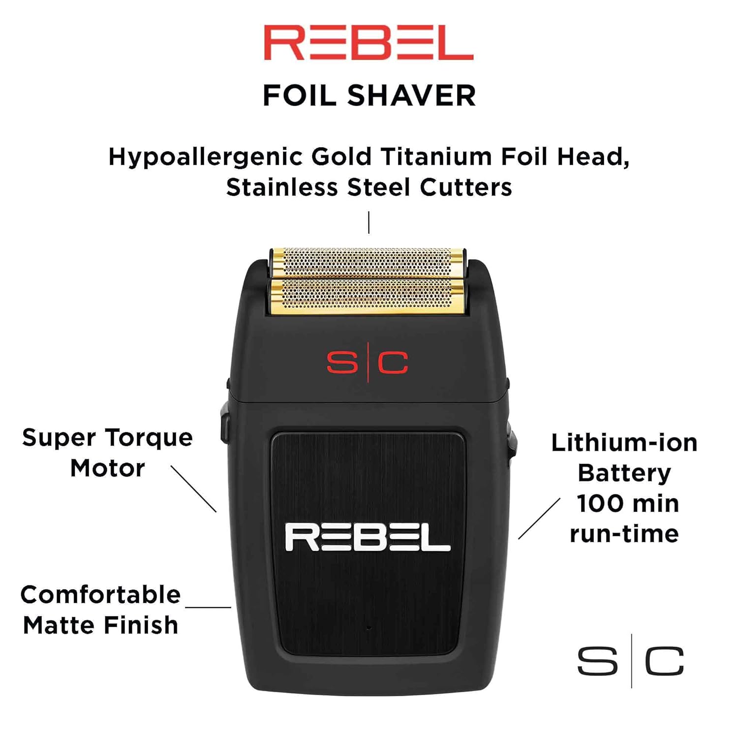 StyleCraft Rebel Professional Super Torque Motor Electric Mens Foil Shaver