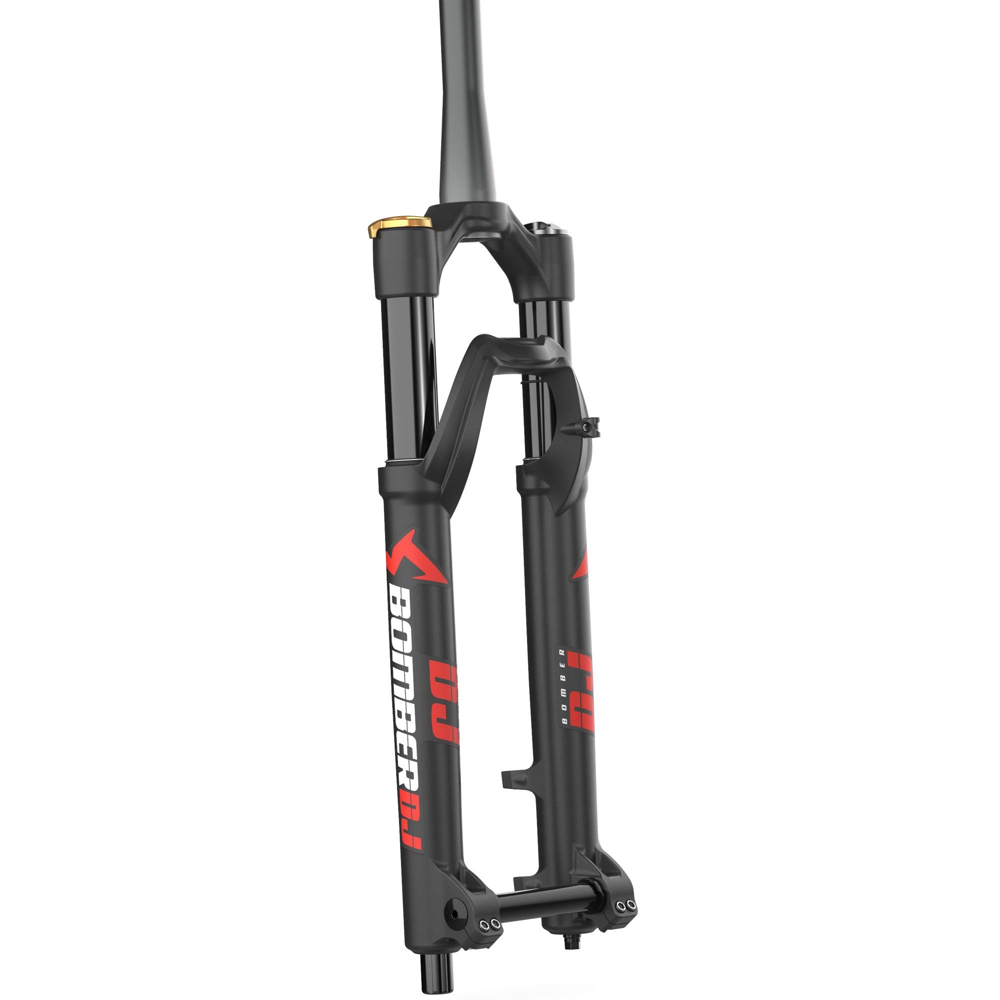 Marzocchi Bomber DJ Suspension Fork: 26 inch, 100mm, Grip DAMPER, 20 x 110mm, 37mm Offset, Black