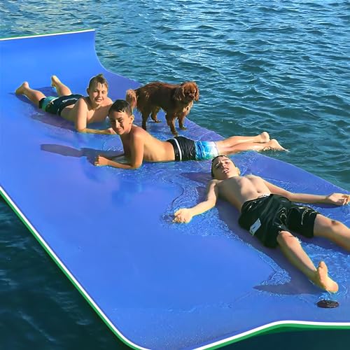 Oversized Lily Pad Floating Mat, 3 Layer 7'/9'/12'/18' Floating Water Mat,Ocean, Beach, River, Pool, Floating Mat for Water Recreation and Relaxing