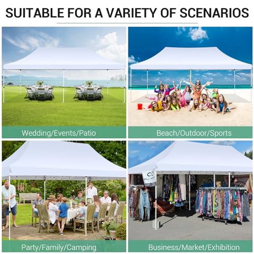 10x10 Pop Up Canopy Tent with 4 Sidewalls and Mesh Windows 2.0