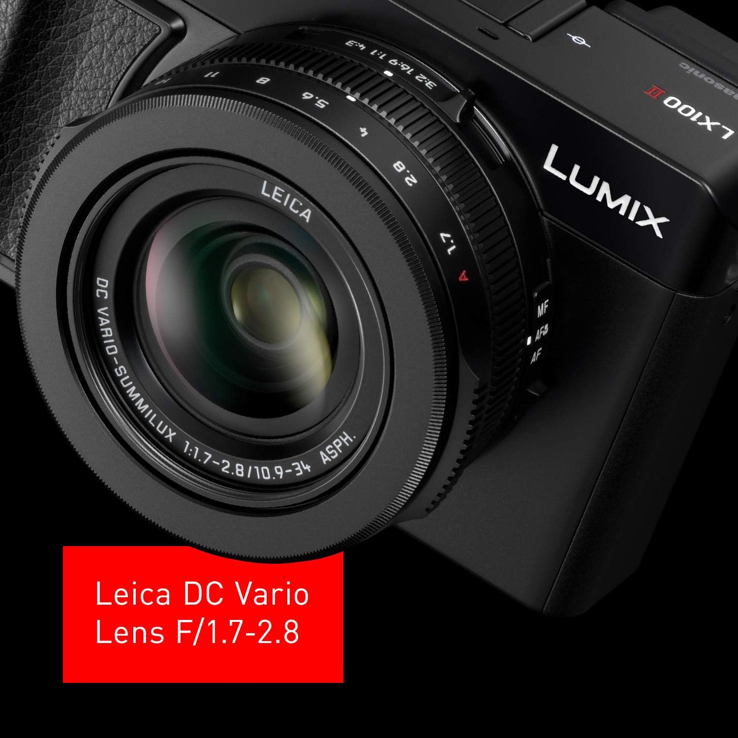 Panasonic Lumix LX100 II Large Four Thirds 21.7 MP Multi Aspect Sensor 24-75mm Leica DC VARIO-SUMMILUX F1.7-2.8 Lens Wi-Fi and Bluetooth Camera with
