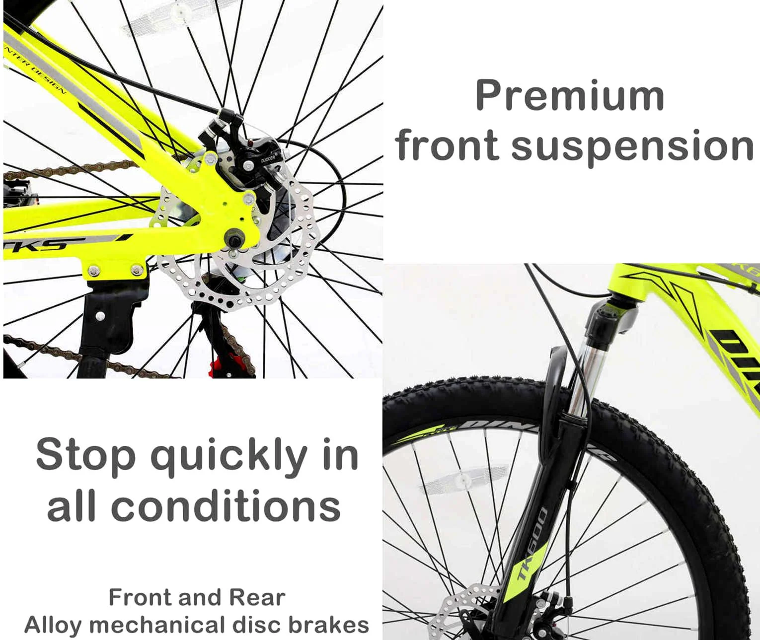 YAPENG 26 inch Mountain Bike, 21-Speed Adult Hybrid Mountain Bicycle for Men Women
