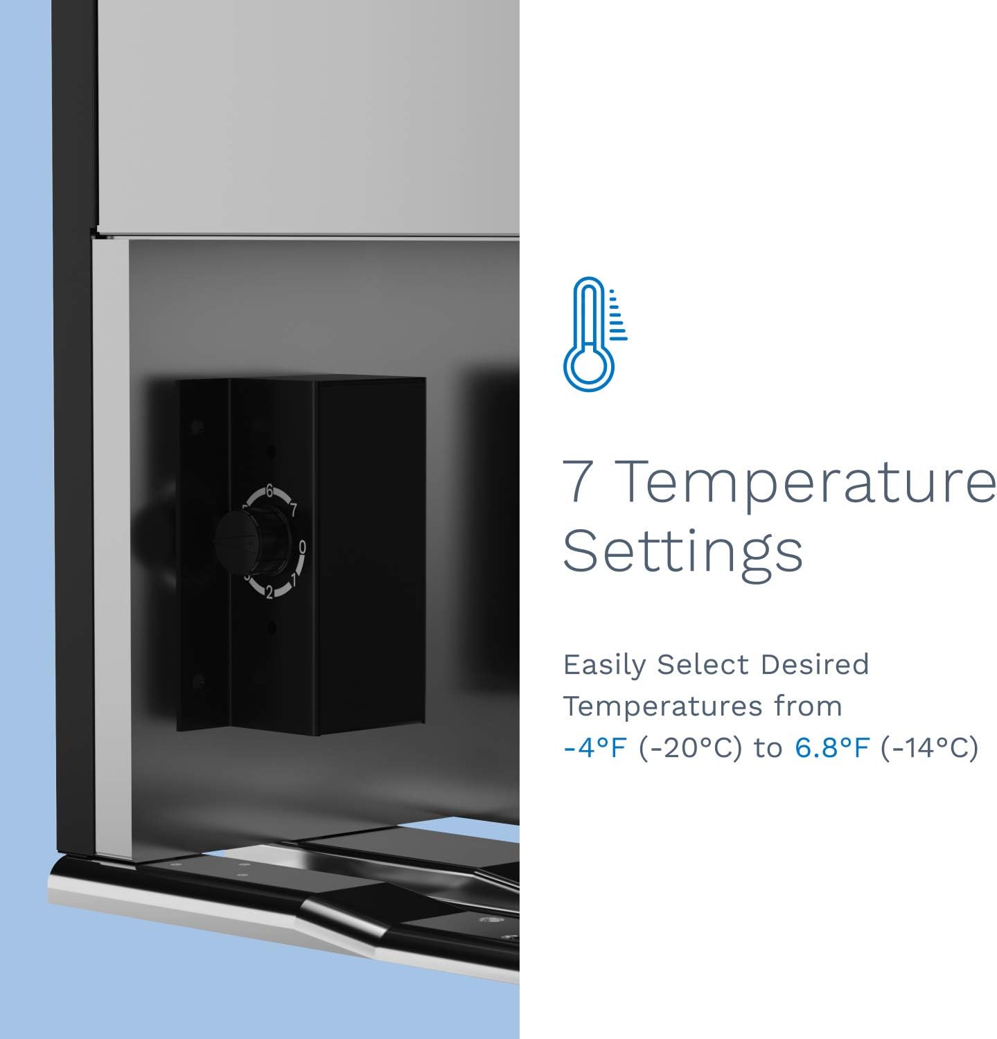 hOmelabs Upright Freezer - 1.1 Cubic Feet Compact Reversible Single Door Vertical Freezer with Child Door Lock