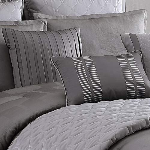 Riverbrook Home 100% Polyester Comforter Set, Queen, Hillcrest - Ivory/Gold, 9 Piece Set