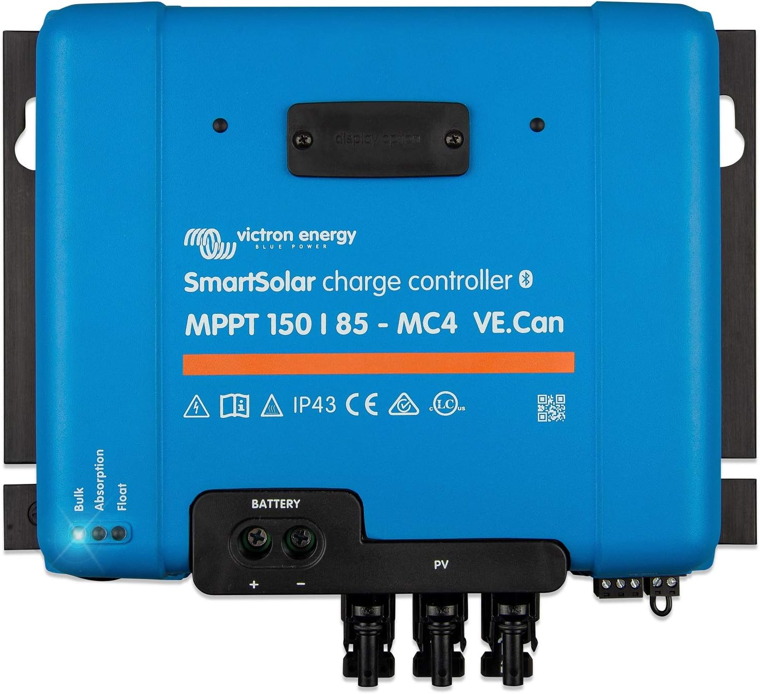 Victron Energy SmartSolar MPPT MC4 VE.Can 250V 100 amp 12/24/36/48-Volt Solar Charge Controller (Bluetooth)