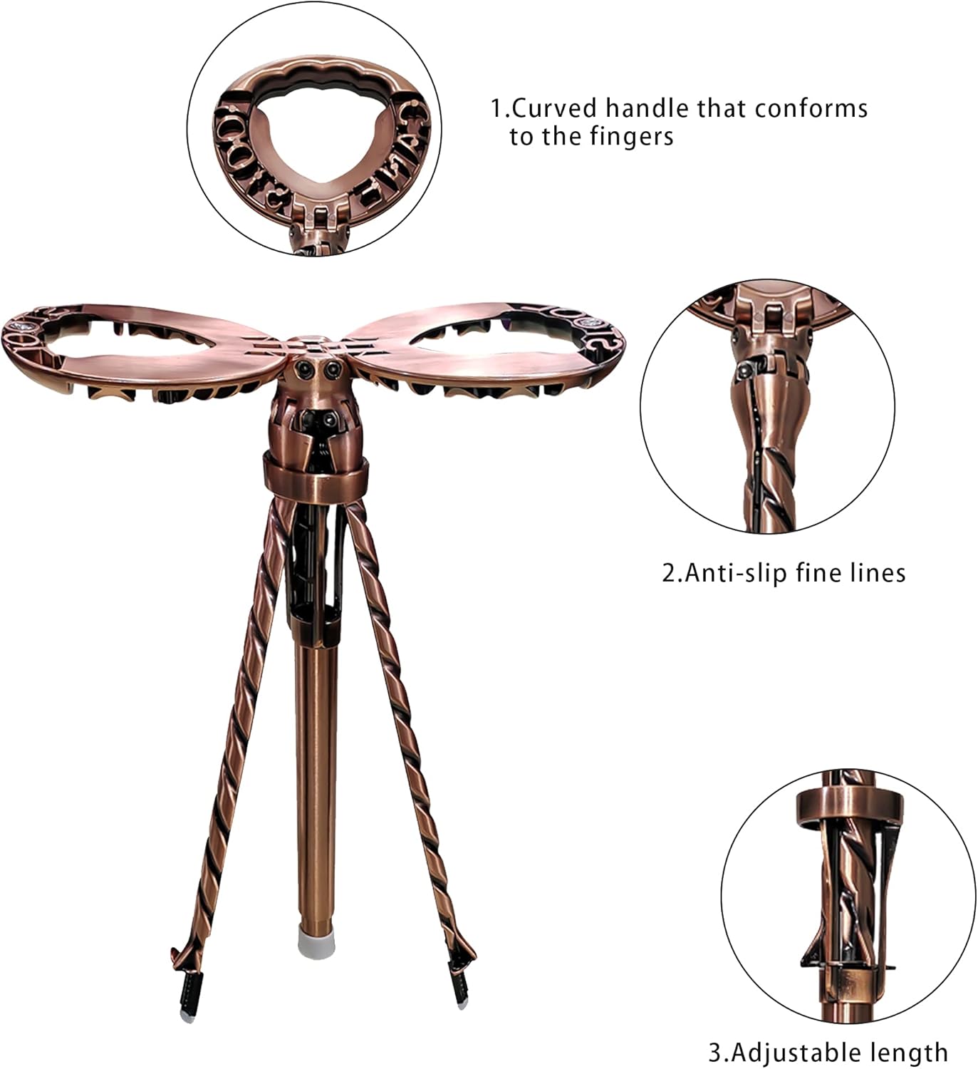 LOCYOP Portable Cane Stool Walking Cane with Seat Folding Cane Seat Walking Stools for Adults Stick Chair Retractable Lightweight Walking Stool for