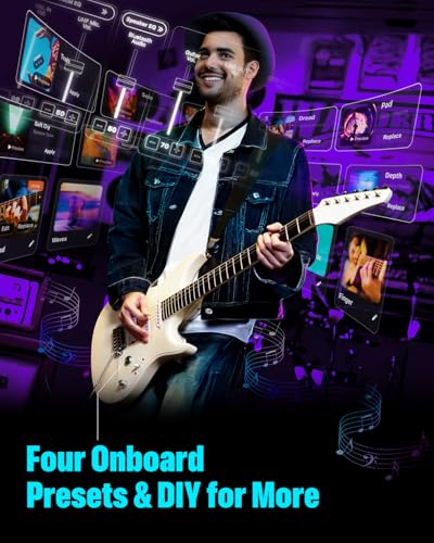 Enya Electric Guitar Inspire 39" Smart Electric Carbon Fiber Guitarra with 15W Wireless Speaker, 20 Distinct Tones, Onboard Presets, Charging Cable