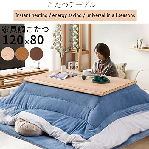 Japanese Desk,Kotatsu Table with Heater and Blanket,Coffee Tables Set for Living Room,Tatami Futon Tea Stove Table