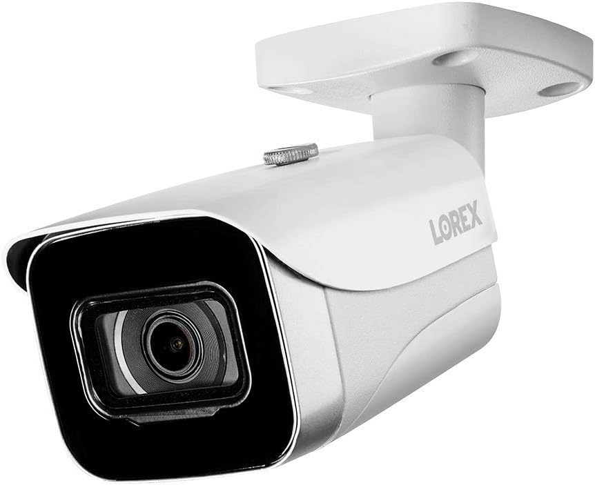 Lorex 4K Ultra HD IP PoE Add-On Indoor / Outdoor Bullet Security Camera- White