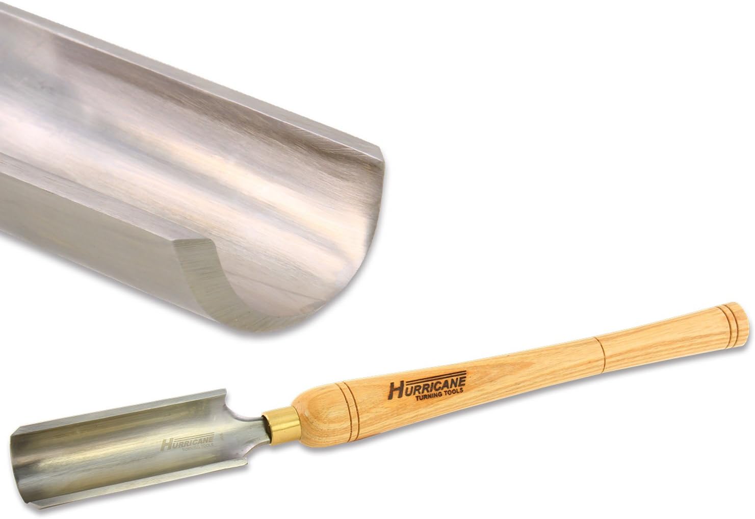 Hurricane Turning Tools, HTT-109, High Speed Steel, 2" Spindle Roughing Gouge for Woodturning