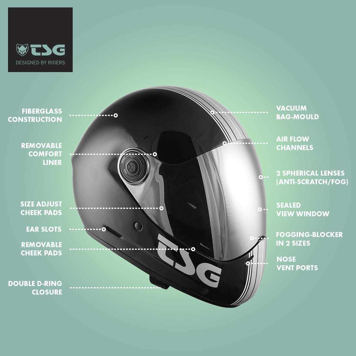 TSG Pass Pro Helmet Matt - Sports Supplies Online Store