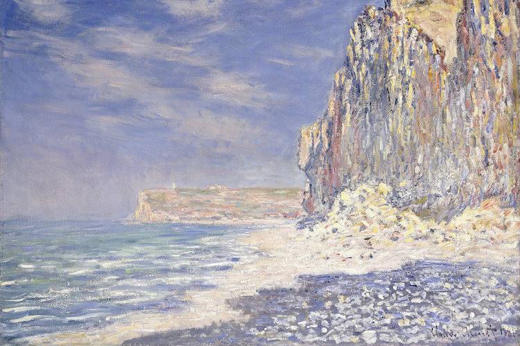 Claude Monet Canvas Wall Decor Prints - Cliff Near Fecamp, 1881