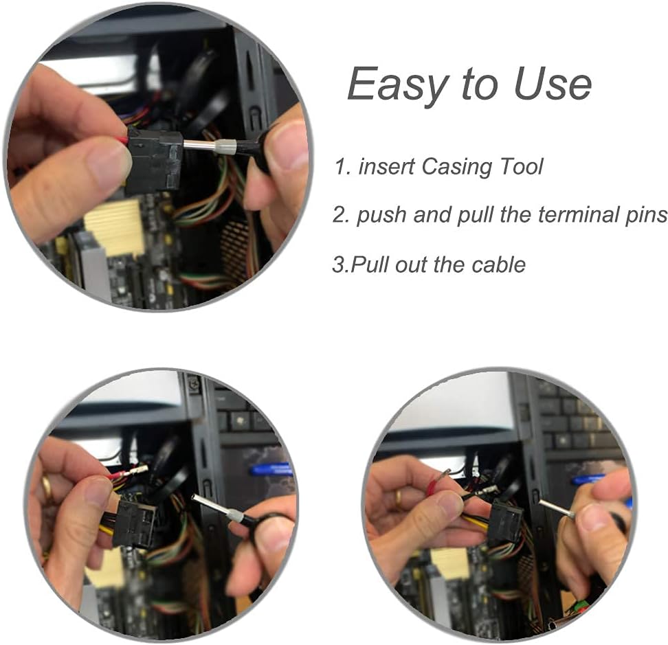 42 Pcs Terminal Ejector kit with Wire Cutter, Maerd Electrical Pin Removal Tool Kit for Car