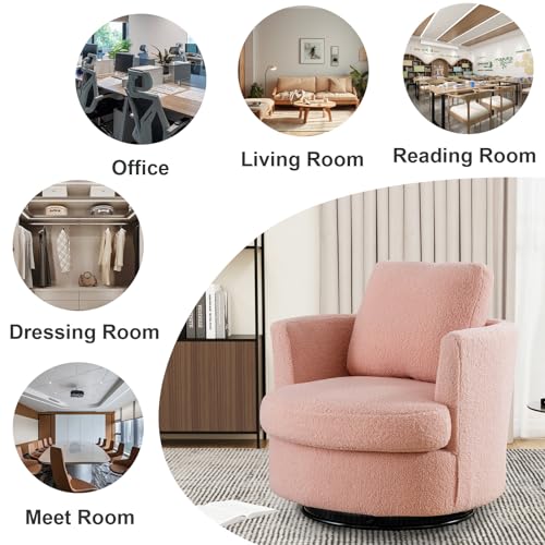 ODUWA Swivel Barrel Chair Set of 2