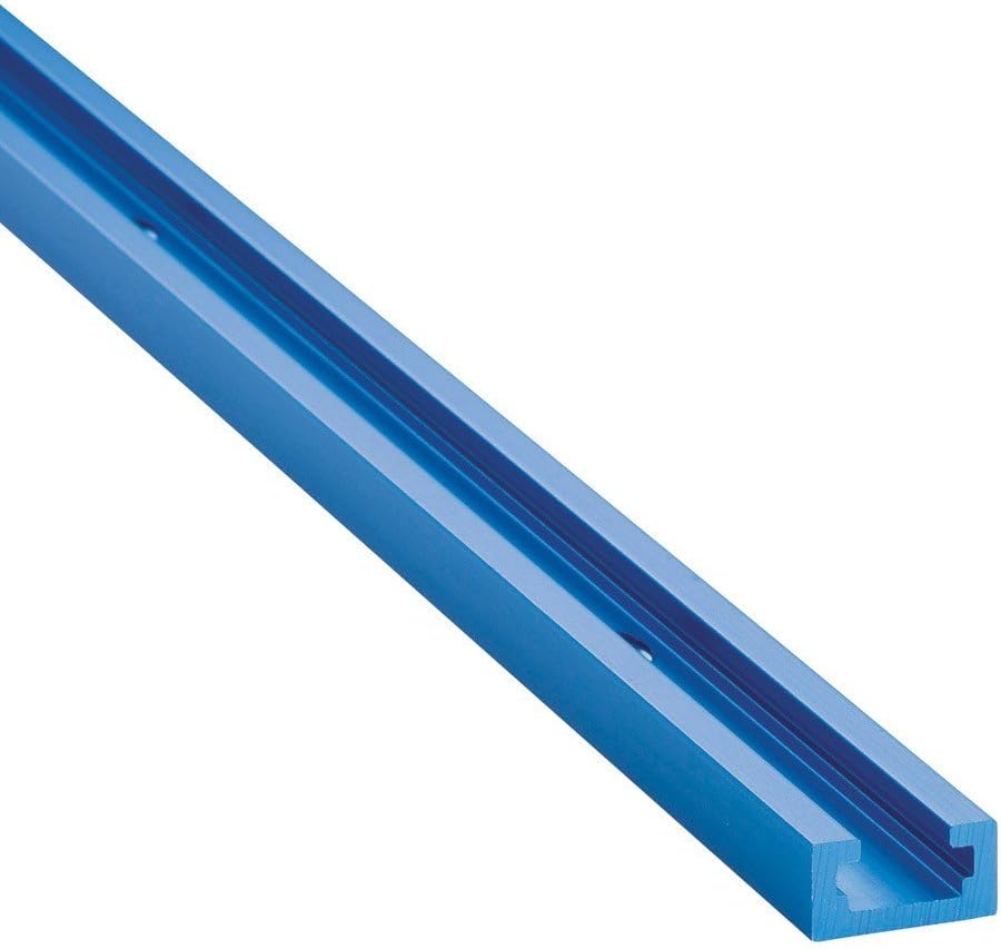 Rockler Universal Aluminum T Track Kit (17-Piece), 4’ Length T Track Aluminum w/ Unique Stacked-Slot Design