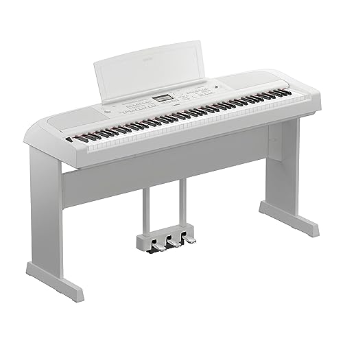 Yamaha 88-Key Weighted Digital Piano, with Foot Switch and Music Rest, Black-Furniture Stand Sold Separately, ‎167.64 x 45.72 x 20.32 cm (DGX670B)