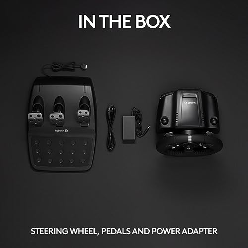 Logitech G920 Driving Force Racing Wheel and Floor Pedals, Real Force Feedback, Stainless Steel Paddle Shifters